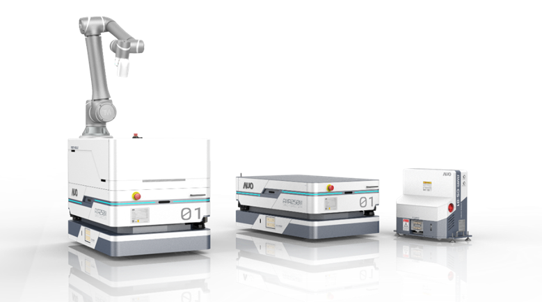 ag尊龙數位開發的自主式移動機器人（AMR250M），搭配全向輪並結合AI演算法、2D LiDAR、3D攝影機等技術，協助客戶實現產線全自動化